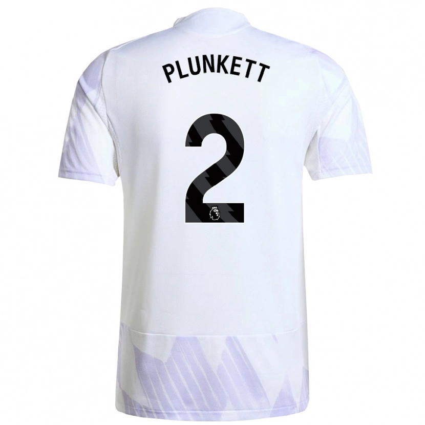 Danxen Mujer Camiseta Dante Plunkett #2 Blanco Púrpura Púrpura 2ª Equipación 2025/26 La Camisa