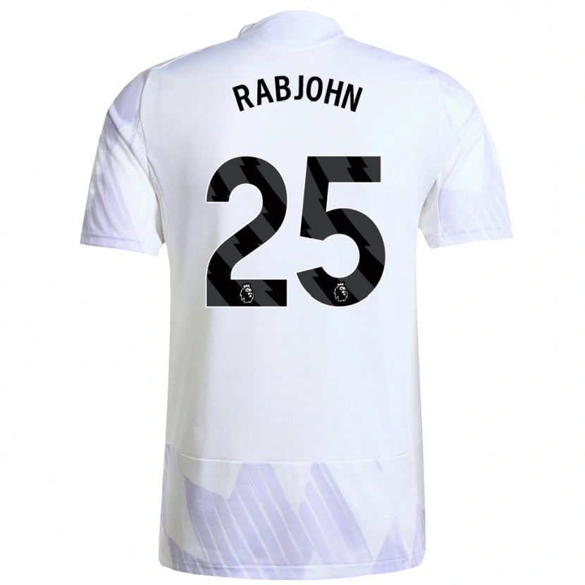 Danxen Mujer Camiseta Evie Rabjohn #25 Blanco Púrpura Púrpura 2ª Equipación 2025/26 La Camisa