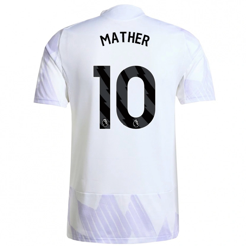 Danxen Mujer Camiseta Sam Mather #10 Blanco Púrpura Púrpura 2ª Equipación 2025/26 La Camisa