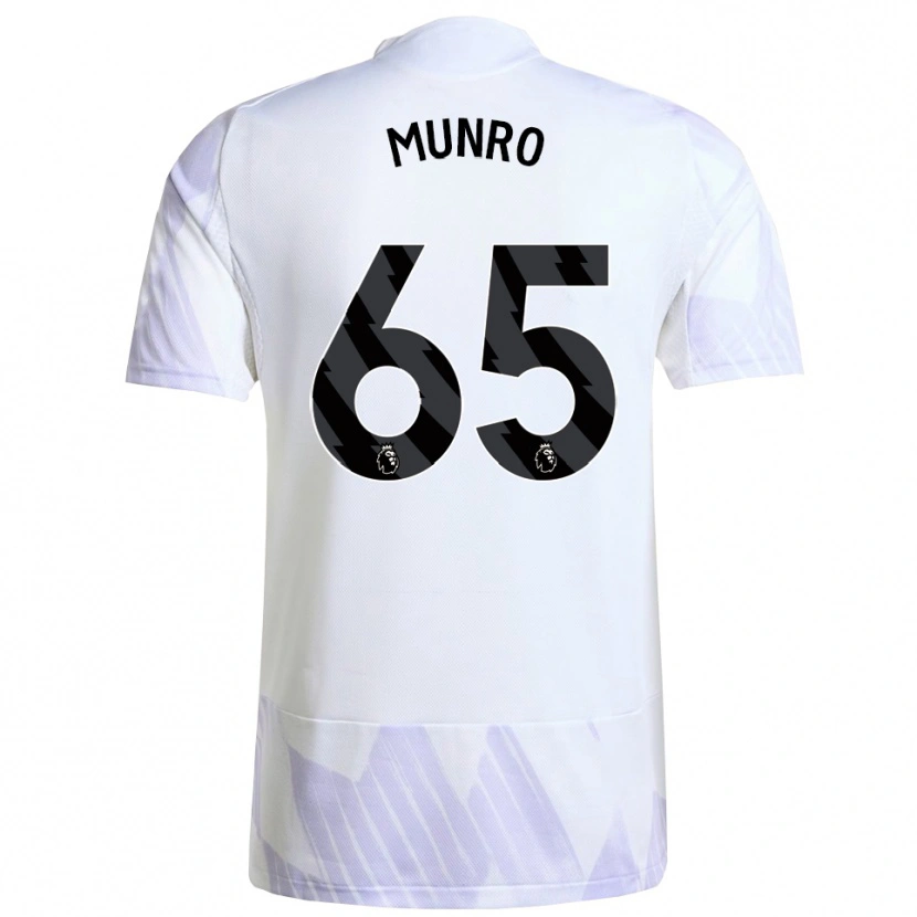 Danxen Mujer Camiseta Reece Munro #65 Blanco Púrpura Púrpura 2ª Equipación 2025/26 La Camisa