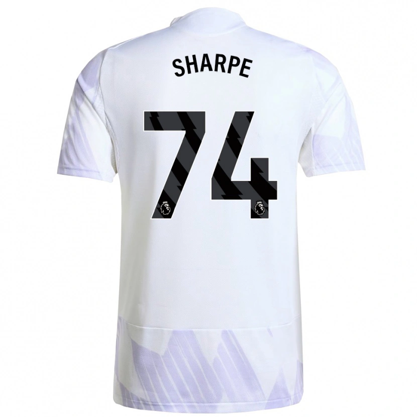 Danxen Mujer Camiseta Malachi Sharpe #74 Blanco Púrpura Púrpura 2ª Equipación 2025/26 La Camisa