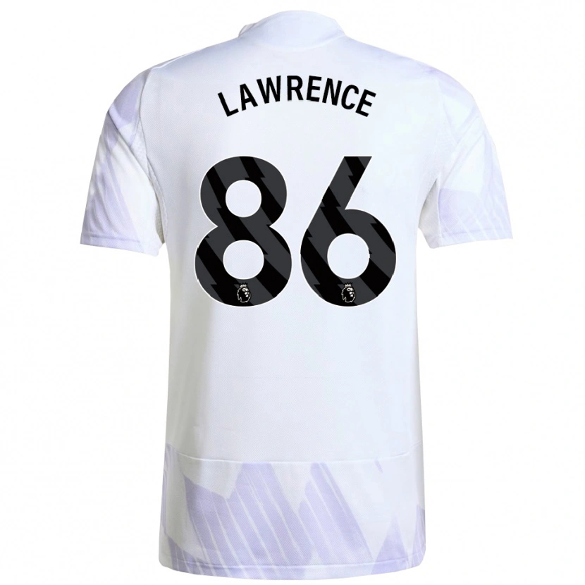 Danxen Mujer Camiseta Marcus Lawrence #86 Blanco Púrpura Púrpura 2ª Equipación 2025/26 La Camisa