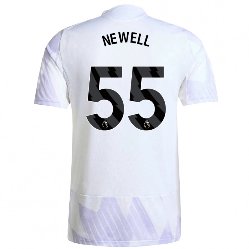 Danxen Mujer Camiseta Lucy Newell #55 Blanco Púrpura Púrpura 2ª Equipación 2025/26 La Camisa