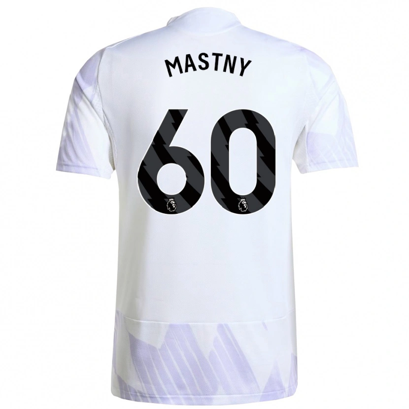 Danxen Mujer Camiseta Ondrej Mastny #60 Blanco Púrpura Púrpura 2ª Equipación 2025/26 La Camisa