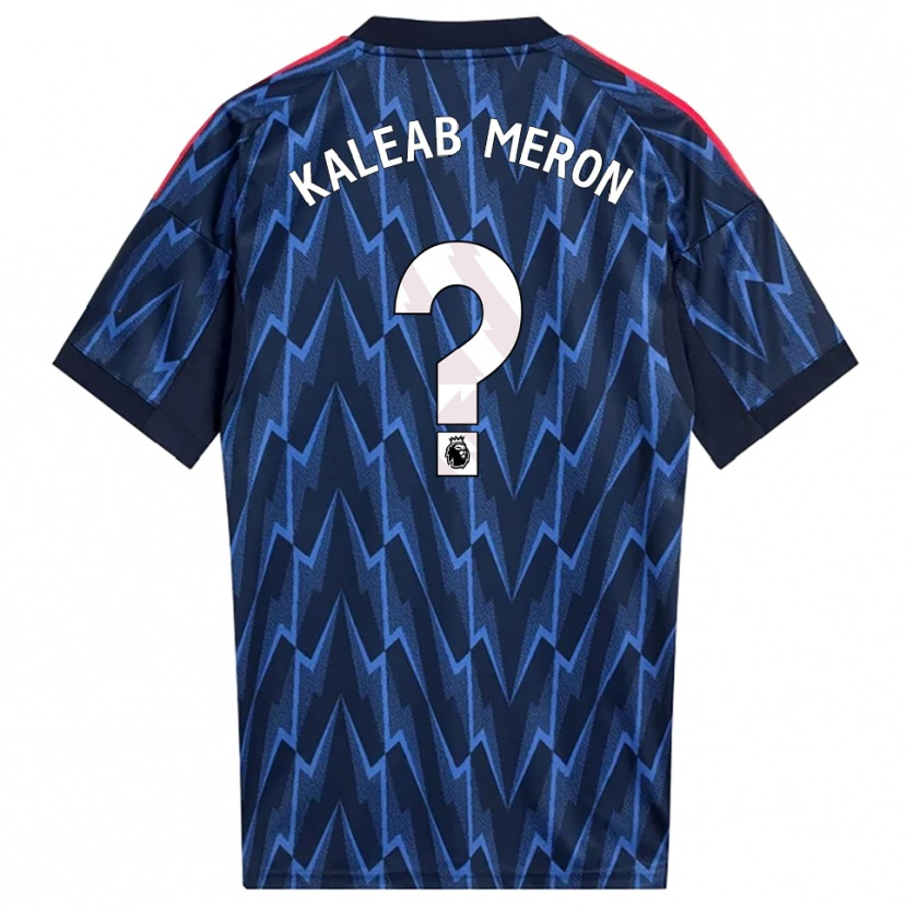 Danxen Mujer Camiseta Kaleab Meron #0 Marino Rojo 2ª Equipación 2025/26 La Camisa