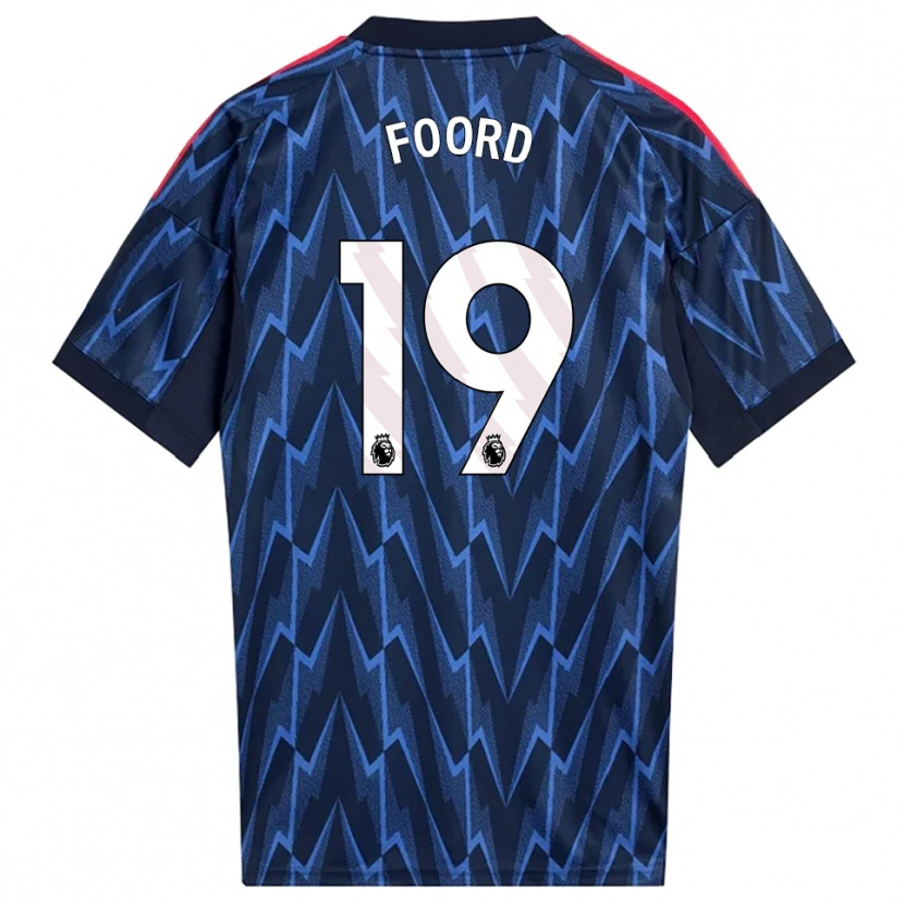 Danxen Mujer Camiseta Caitlin Foord #19 Marino Rojo 2ª Equipación 2025/26 La Camisa