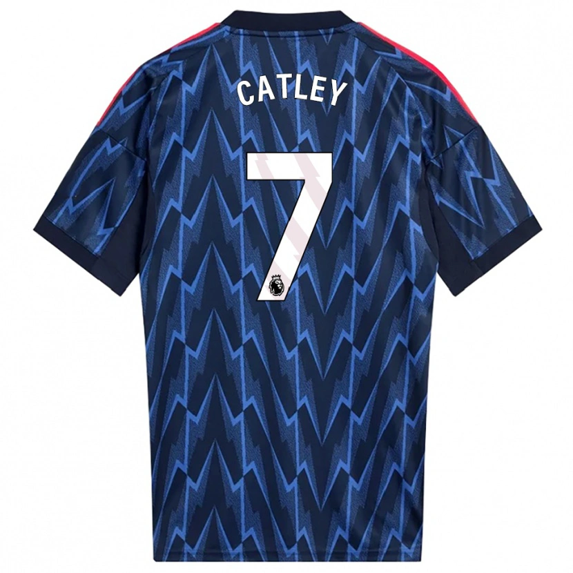 Danxen Mujer Camiseta Steph Catley #7 Marino Rojo 2ª Equipación 2025/26 La Camisa