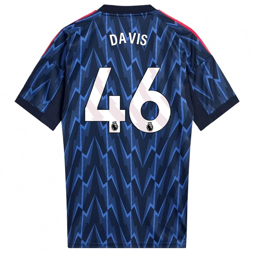 Danxen Mujer Camiseta Timi Davis #46 Marino Rojo 2ª Equipación 2025/26 La Camisa