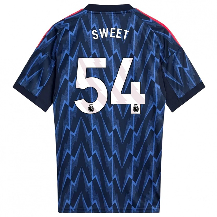 Danxen Mujer Camiseta William Sweet #54 Marino Rojo 2ª Equipación 2025/26 La Camisa