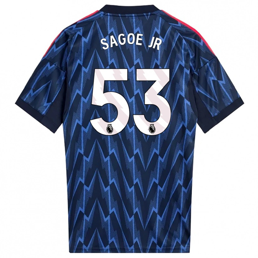 Danxen Mujer Camiseta Charles Sagoe Jr #53 Marino Rojo 2ª Equipación 2025/26 La Camisa
