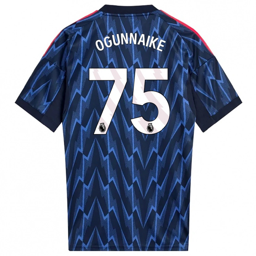 Danxen Mujer Camiseta Josh Ogunnaike #75 Marino Rojo 2ª Equipación 2025/26 La Camisa