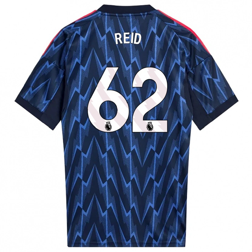 Danxen Mujer Camiseta Katie Reid #62 Marino Rojo 2ª Equipación 2025/26 La Camisa