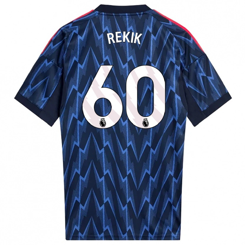 Danxen Mujer Camiseta Omar Rekik #60 Marino Rojo 2ª Equipación 2025/26 La Camisa