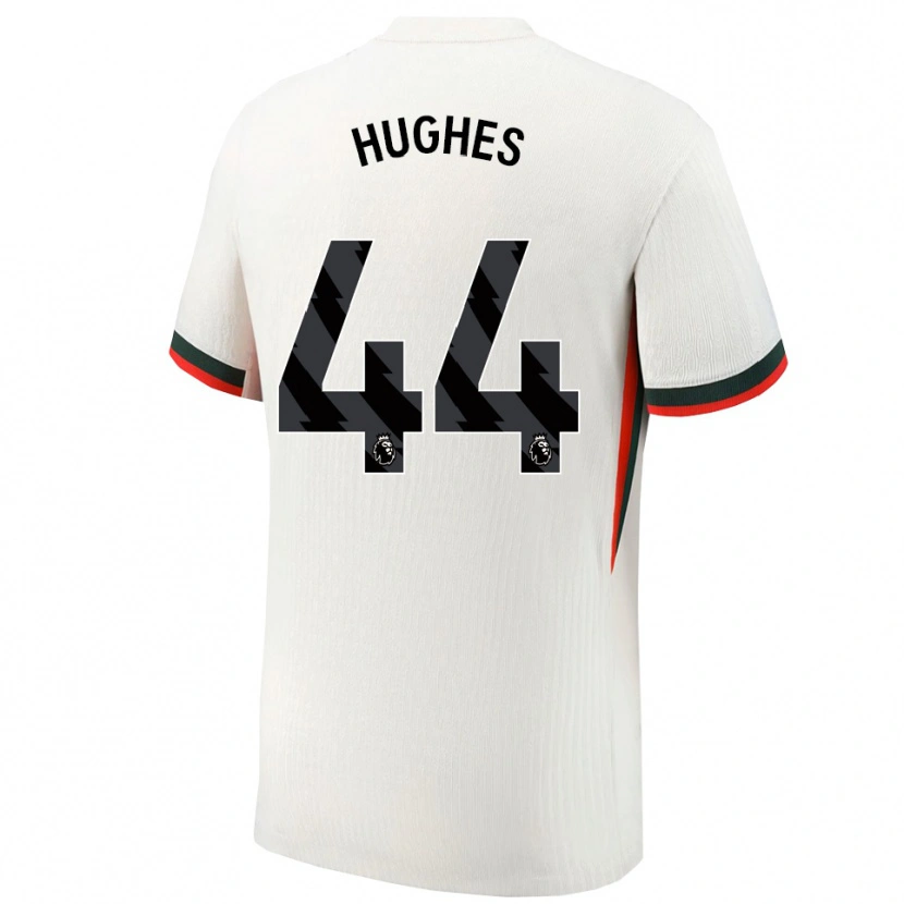 Danxen Mujer Camiseta Brodi Hughes #44 Blanco Verde 2ª Equipación 2025/26 La Camisa