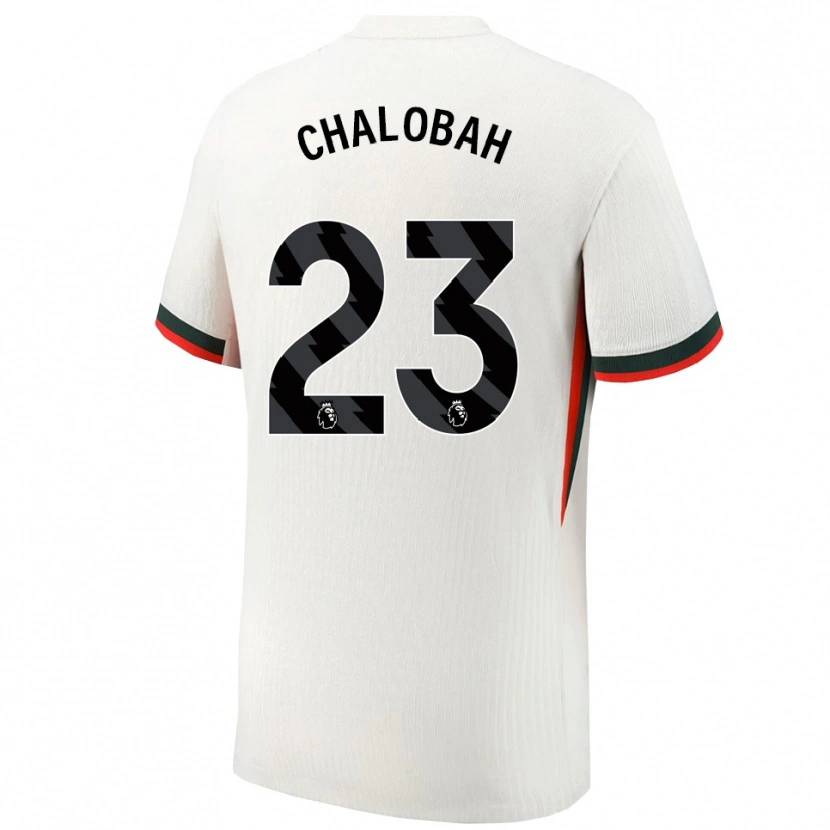 Danxen Mujer Camiseta Trevoh Chalobah #23 Blanco Verde 2ª Equipación 2025/26 La Camisa