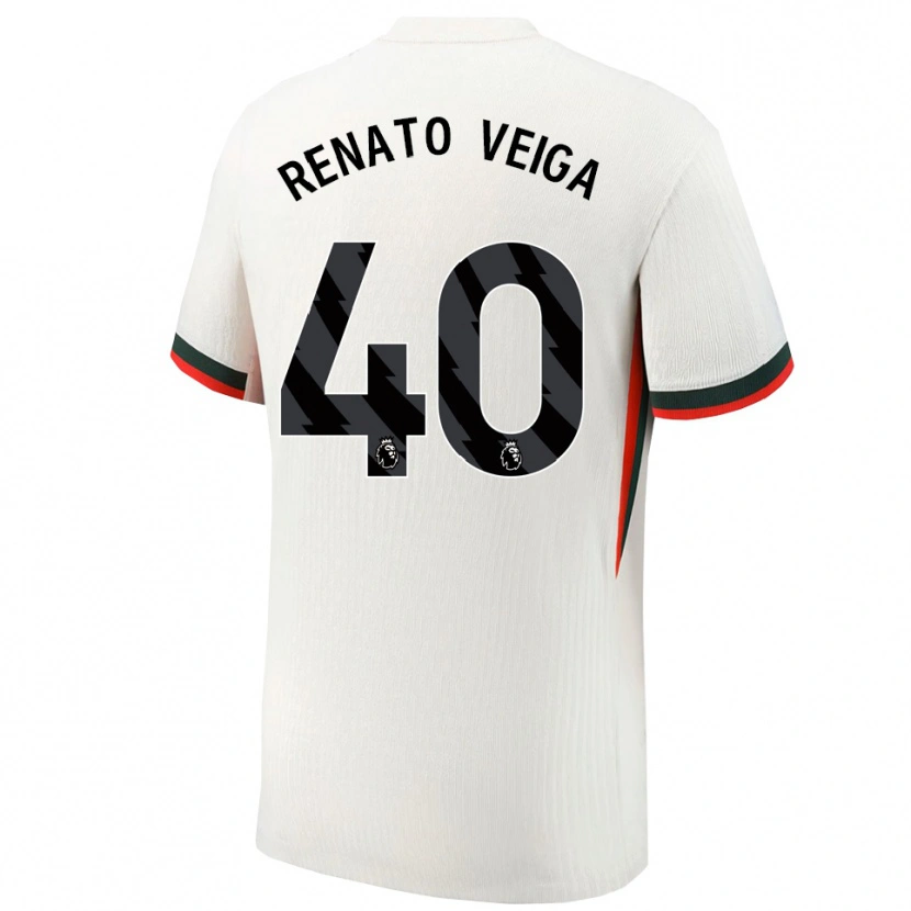 Danxen Mujer Camiseta Renato Veiga #40 Blanco Verde 2ª Equipación 2025/26 La Camisa