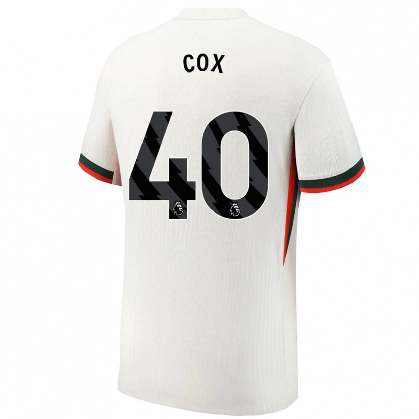 Danxen Mujer Camiseta Katie Cox #40 Blanco Verde 2ª Equipación 2025/26 La Camisa