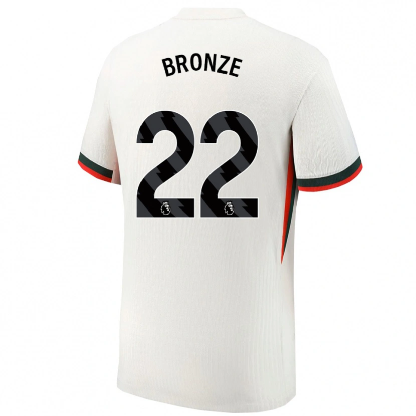 Danxen Mujer Camiseta Lucy Bronze #22 Blanco Verde 2ª Equipación 2025/26 La Camisa