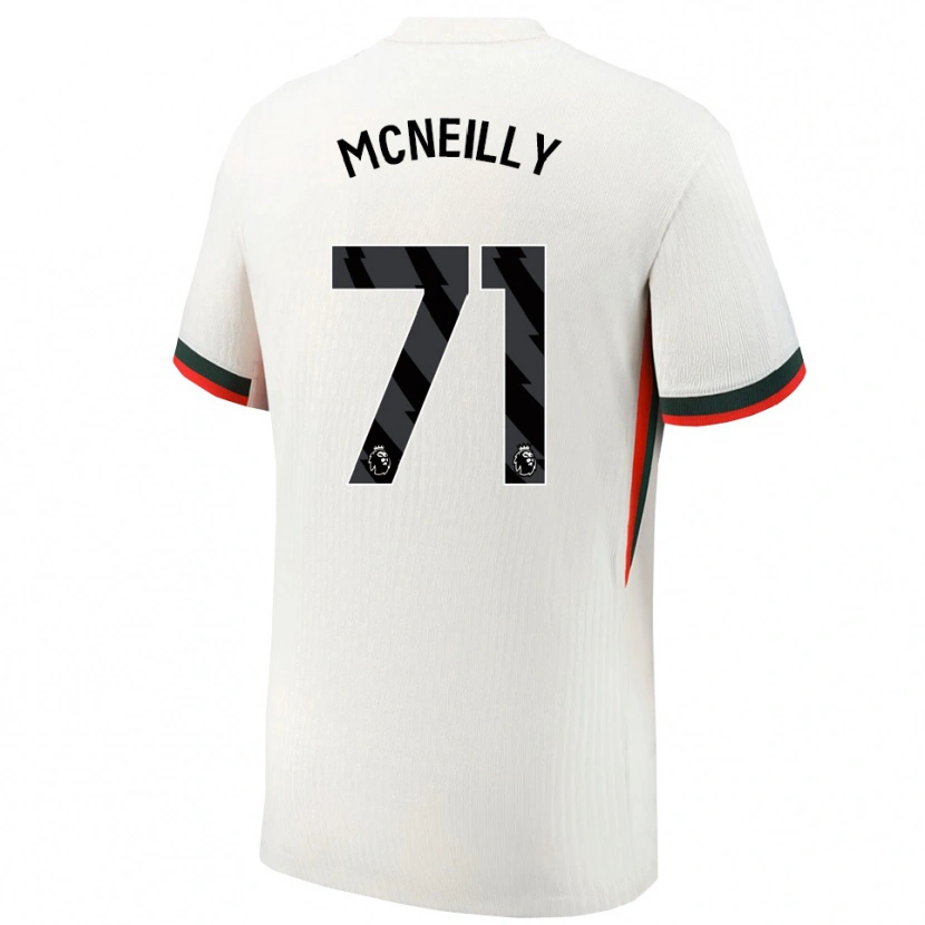 Danxen Mujer Camiseta Donnell Mcneilly #71 Blanco Verde 2ª Equipación 2025/26 La Camisa