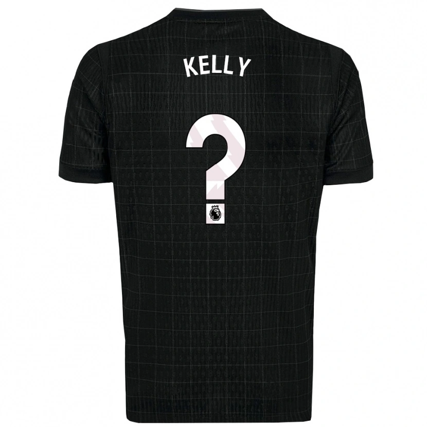 Danxen Mujer Camiseta Kyle Kelly #0 Negro Gris 2ª Equipación 2025/26 La Camisa