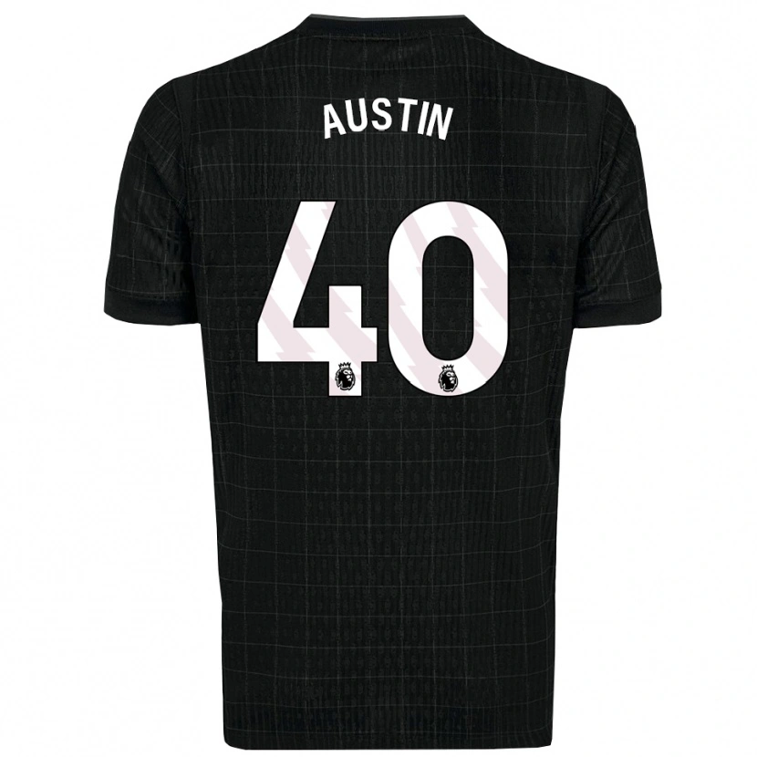 Danxen Mujer Camiseta Brandon Austin #40 Negro Gris 2ª Equipación 2025/26 La Camisa