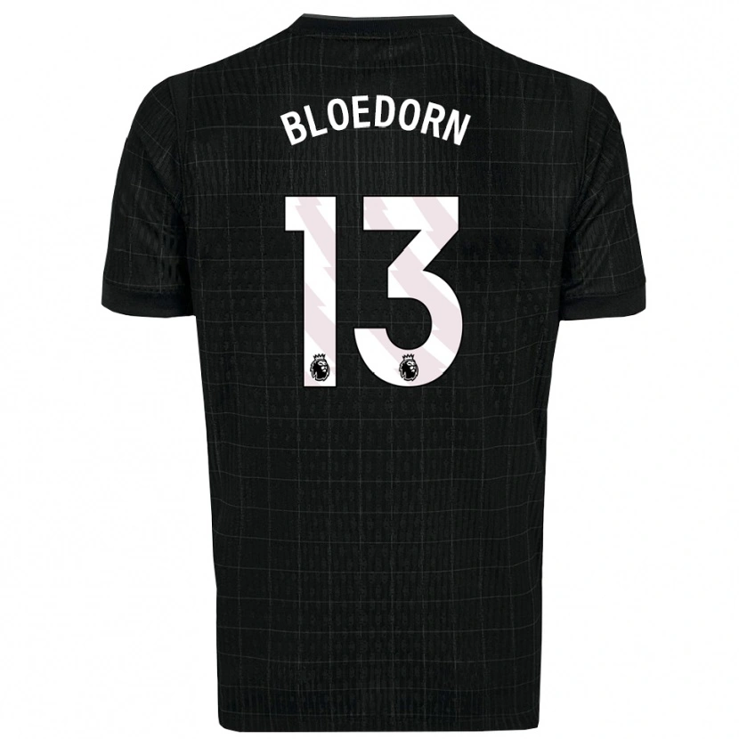 Danxen Mujer Camiseta Carey Bloedorn #13 Negro Gris 2ª Equipación 2025/26 La Camisa