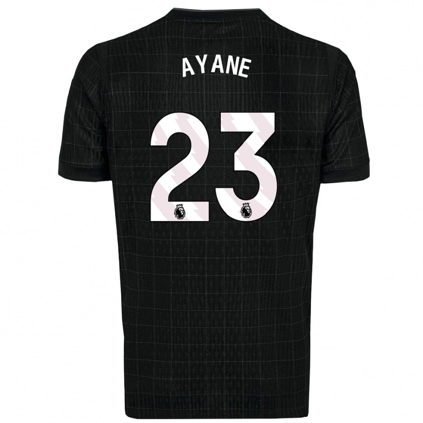 Danxen Mujer Camiseta Rosella Ayane #23 Negro Gris 2ª Equipación 2025/26 La Camisa
