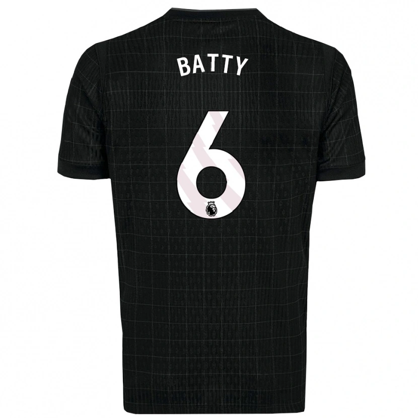 Danxen Mujer Camiseta Dan Batty #6 Negro Gris 2ª Equipación 2025/26 La Camisa