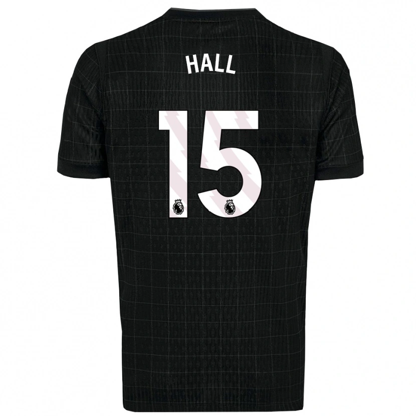 Danxen Mujer Camiseta Tye Hall #15 Negro Gris 2ª Equipación 2025/26 La Camisa