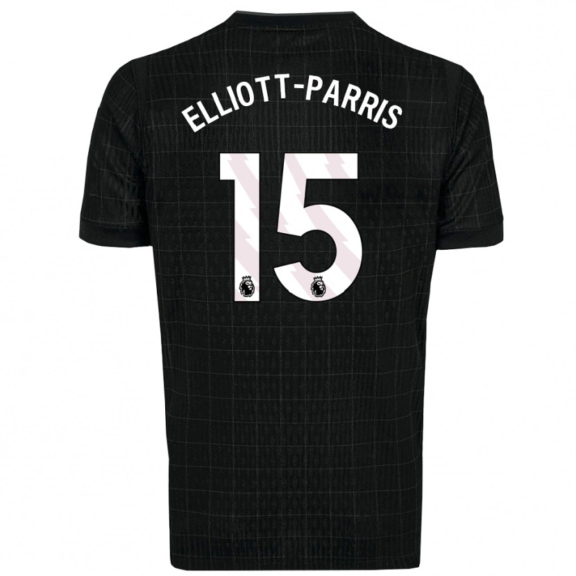 Danxen Mujer Camiseta Reiss Elliott-Parris #15 Negro Gris 2ª Equipación 2025/26 La Camisa