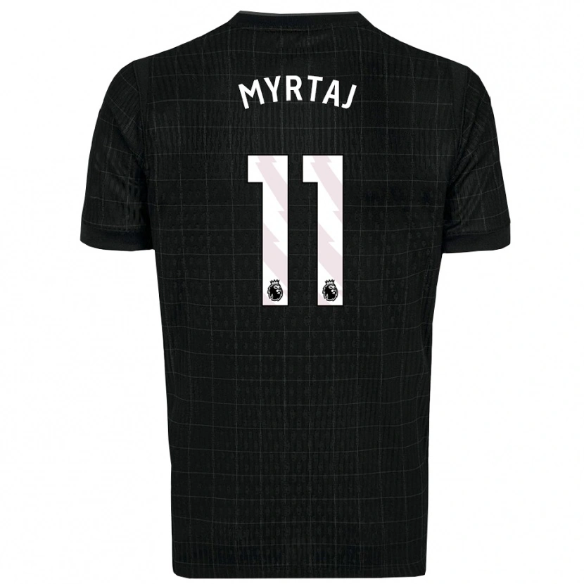 Danxen Mujer Camiseta Leon Myrtaj #11 Negro Gris 2ª Equipación 2025/26 La Camisa
