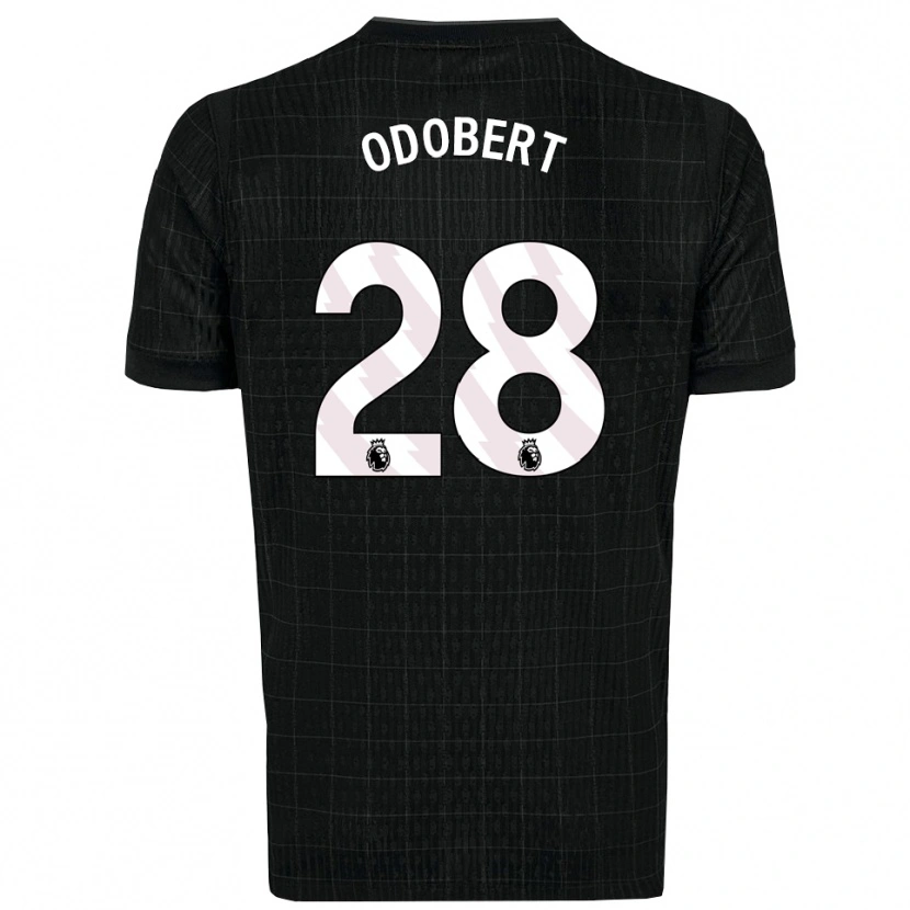 Danxen Mujer Camiseta Wilson Odobert #28 Negro Gris 2ª Equipación 2025/26 La Camisa