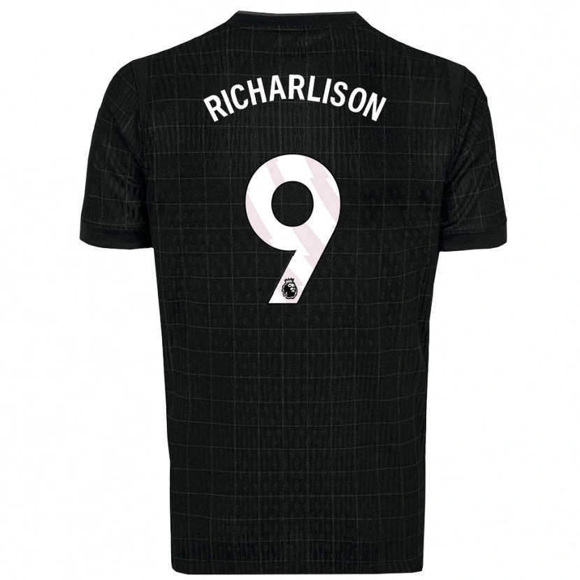 Danxen Mujer Camiseta Richarlison #9 Negro Gris 2ª Equipación 2025/26 La Camisa