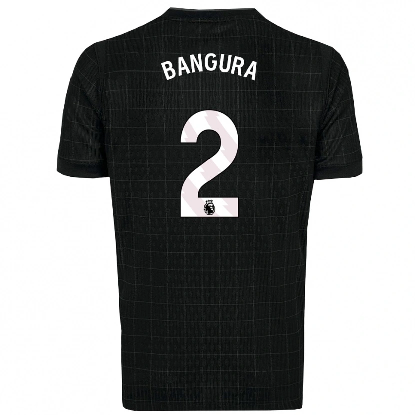 Danxen Mujer Camiseta Samal Bangura #2 Negro Gris 2ª Equipación 2025/26 La Camisa