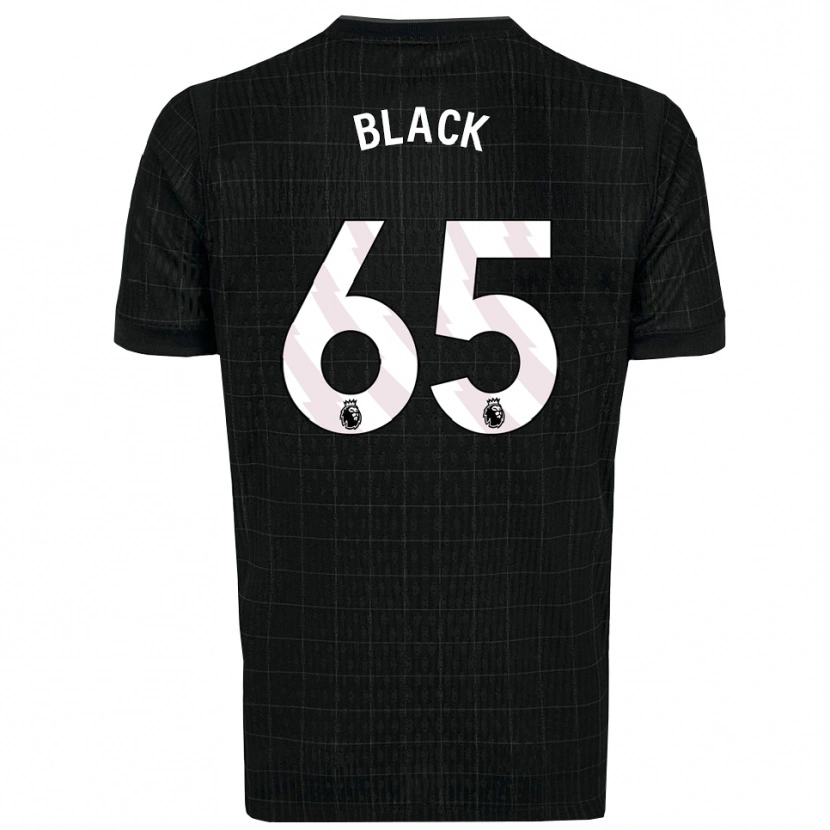 Danxen Mujer Camiseta Leo Black #65 Negro Gris 2ª Equipación 2025/26 La Camisa