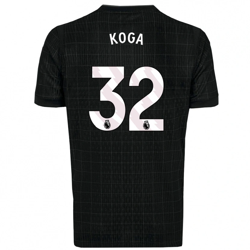 Danxen Mujer Camiseta Tōko Koga #32 Negro Gris 2ª Equipación 2025/26 La Camisa