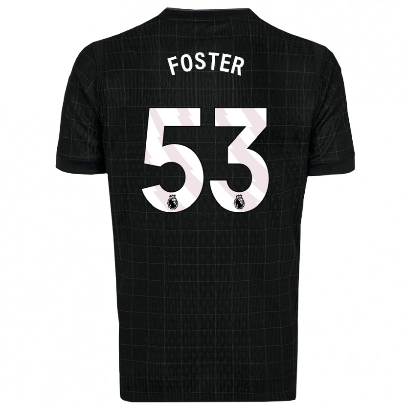 Danxen Mujer Camiseta Brooklyn Lyons Foster #53 Negro Gris 2ª Equipación 2025/26 La Camisa