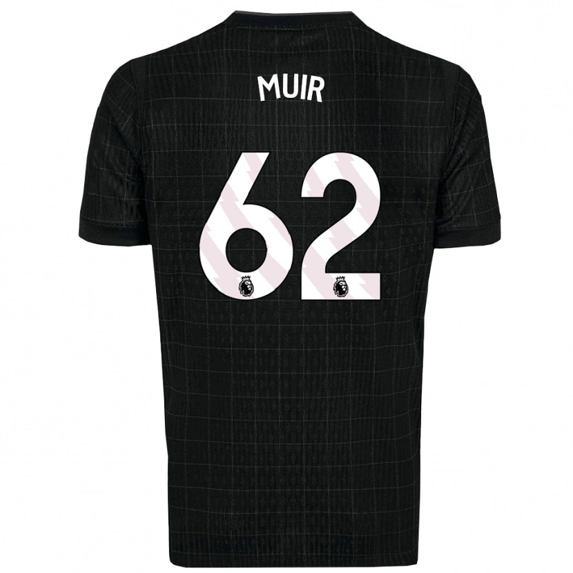 Danxen Mujer Camiseta Marqes Muir #62 Negro Gris 2ª Equipación 2025/26 La Camisa