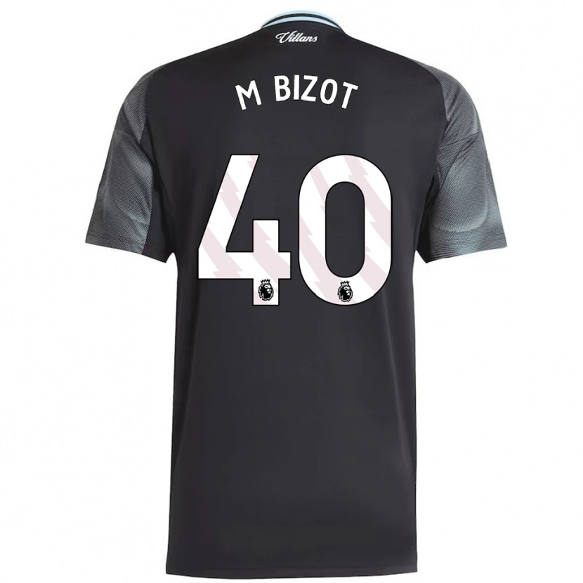 Danxen Mujer Camiseta Marco Bizot #40 Negro Celeste 2ª Equipación 2025/26 La Camisa