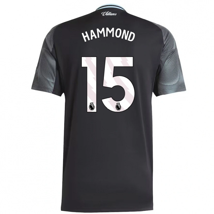 Danxen Mujer Camiseta Rio Hammond #15 Negro Celeste 2ª Equipación 2025/26 La Camisa