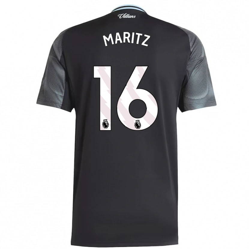 Danxen Mujer Camiseta Noelle Maritz #16 Negro Celeste 2ª Equipación 2025/26 La Camisa