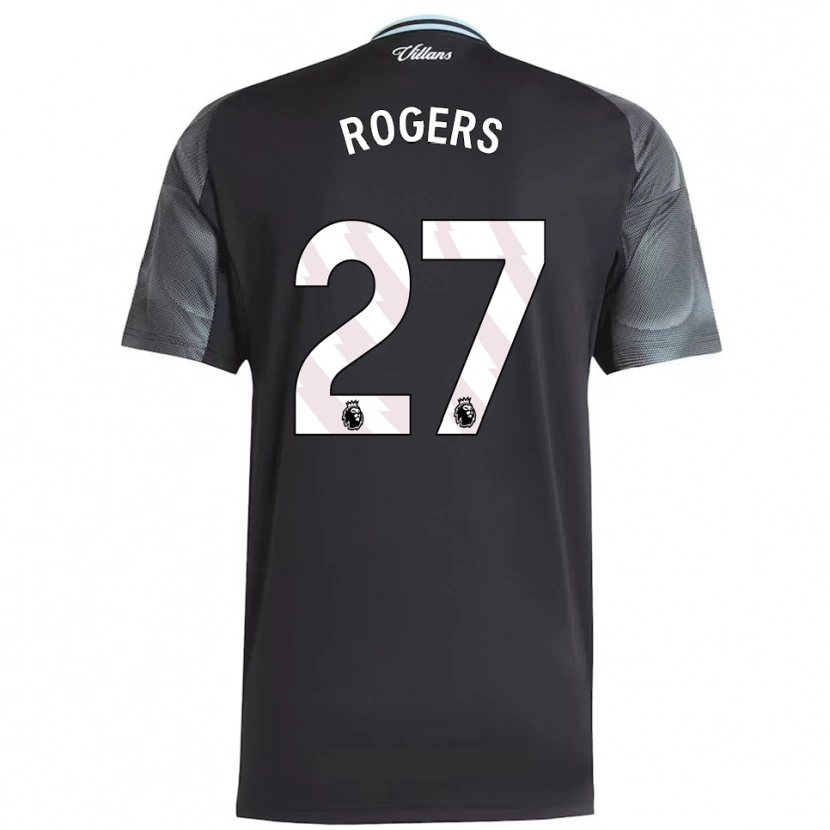 Danxen Mujer Camiseta Morgan Rogers #27 Negro Celeste 2ª Equipación 2025/26 La Camisa