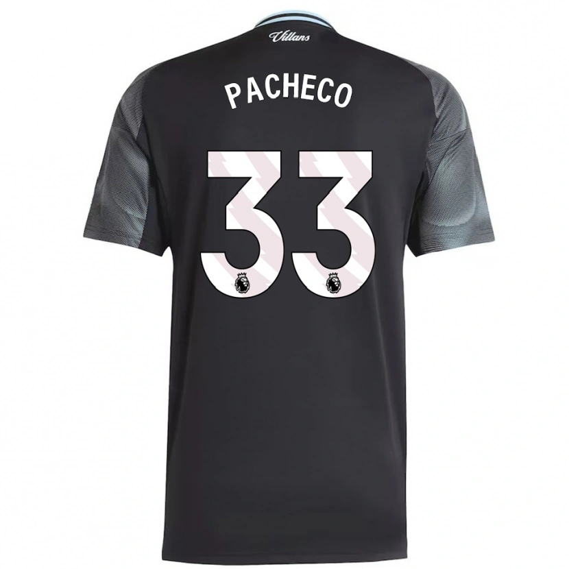 Danxen Mujer Camiseta Maz Pacheco #33 Negro Celeste 2ª Equipación 2025/26 La Camisa