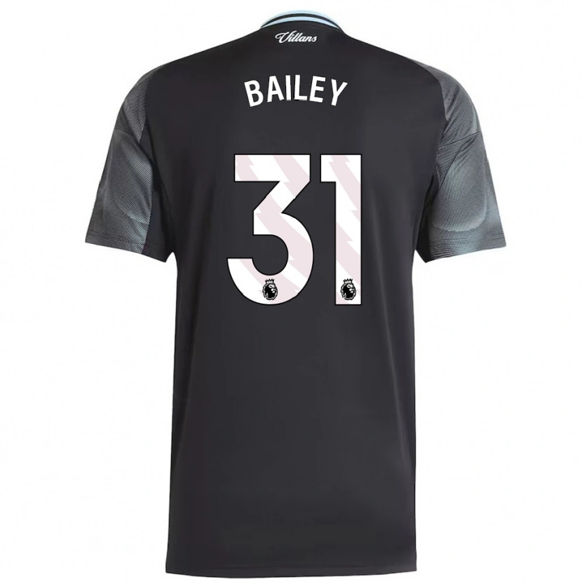 Danxen Mujer Camiseta Leon Bailey #31 Negro Celeste 2ª Equipación 2025/26 La Camisa