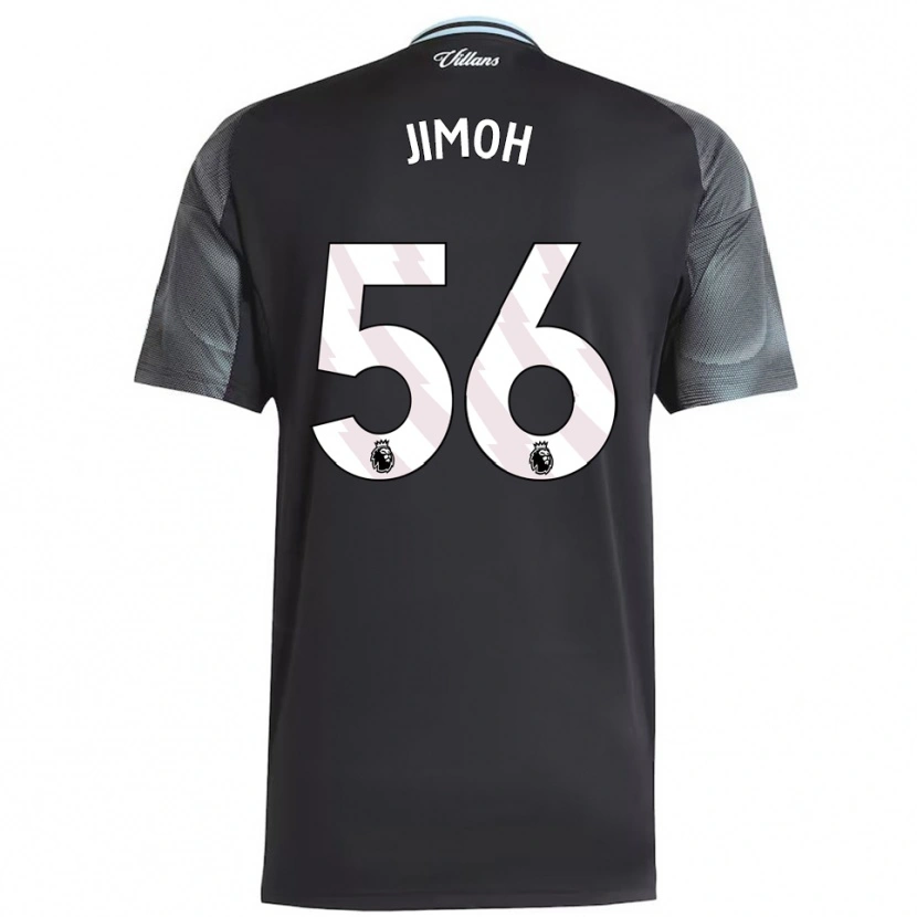 Danxen Mujer Camiseta Jamaldeen Jimoh-Aloba #56 Negro Celeste 2ª Equipación 2025/26 La Camisa