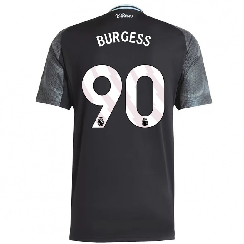 Danxen Mujer Camiseta Woody Burgess #90 Negro Celeste 2ª Equipación 2025/26 La Camisa