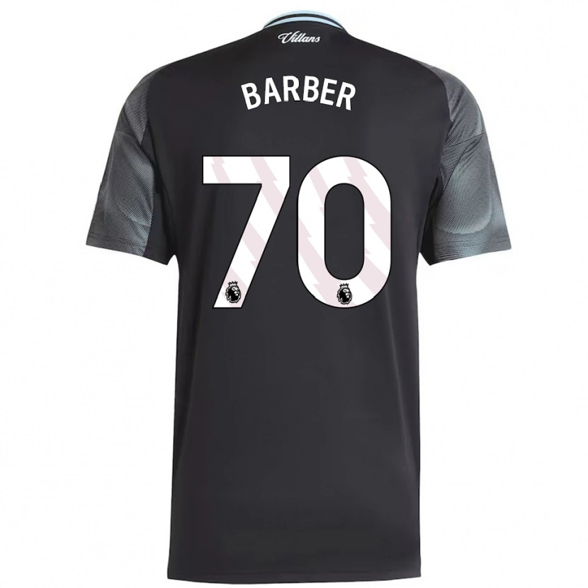 Danxen Mujer Camiseta Jayden Barber #70 Negro Celeste 2ª Equipación 2025/26 La Camisa