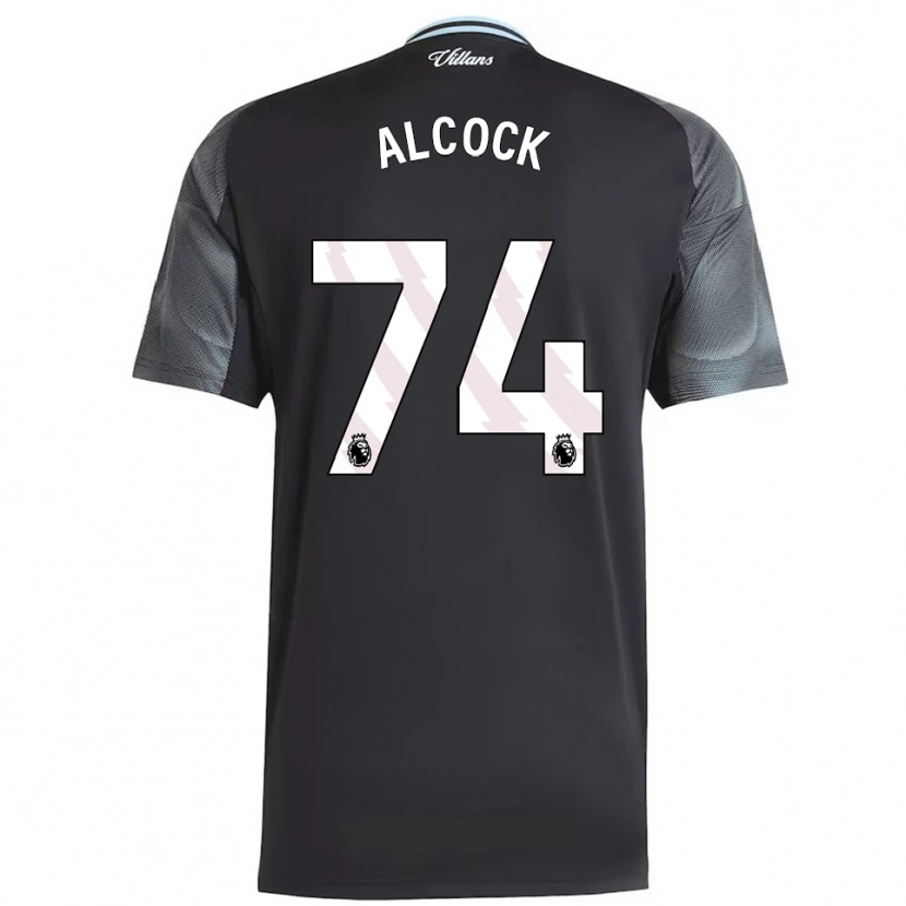 Danxen Mujer Camiseta Todd Alcock #74 Negro Celeste 2ª Equipación 2025/26 La Camisa