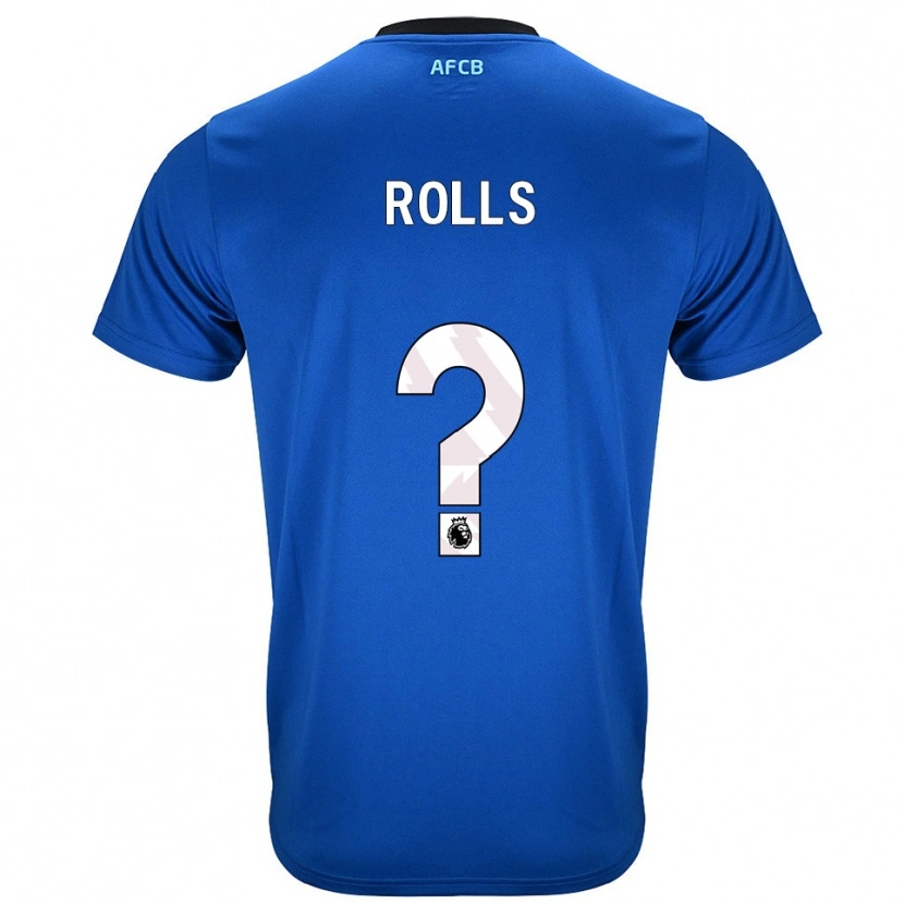 Danxen Mujer Camiseta Thomas Rolls #0 Azul Negro 2ª Equipación 2025/26 La Camisa