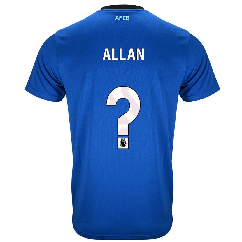 Danxen Mujer Camiseta Mack Allan #0 Azul Negro 2ª Equipación 2025/26 La Camisa